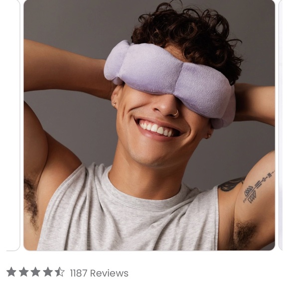 Nodpod Gray Weighted Eye Mask-NWOT - Picture 5 of 7